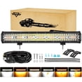 thumbnail image 1 of Barra de Luz LED Auxbeam de 20 pulgadas 420W con 6 Modos Estroboscópicos Ámbar, 1 of 7