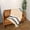 Cream, Blue and White, variant on Creme blanket with Blue & Orange Stripes Woven Throw - 100% Cotton Made in the USA (73x48)