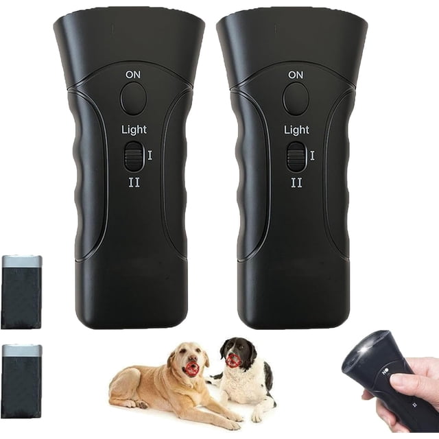 PetGentle Ultrasonic Anti-Barking Device for Dogs – Safe & Humane Dog Barking Deterrent with Flashlight, Portable 3-in-1 Trainer Tool, Battery Included for Indoor/Outdoor Use