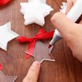 thumbnail image 4 of SHISUYAN 30pcs Star Keychain Blanks Acrylic Key Pendants Diy Bag Keychains with Ribbon, 4 of 8