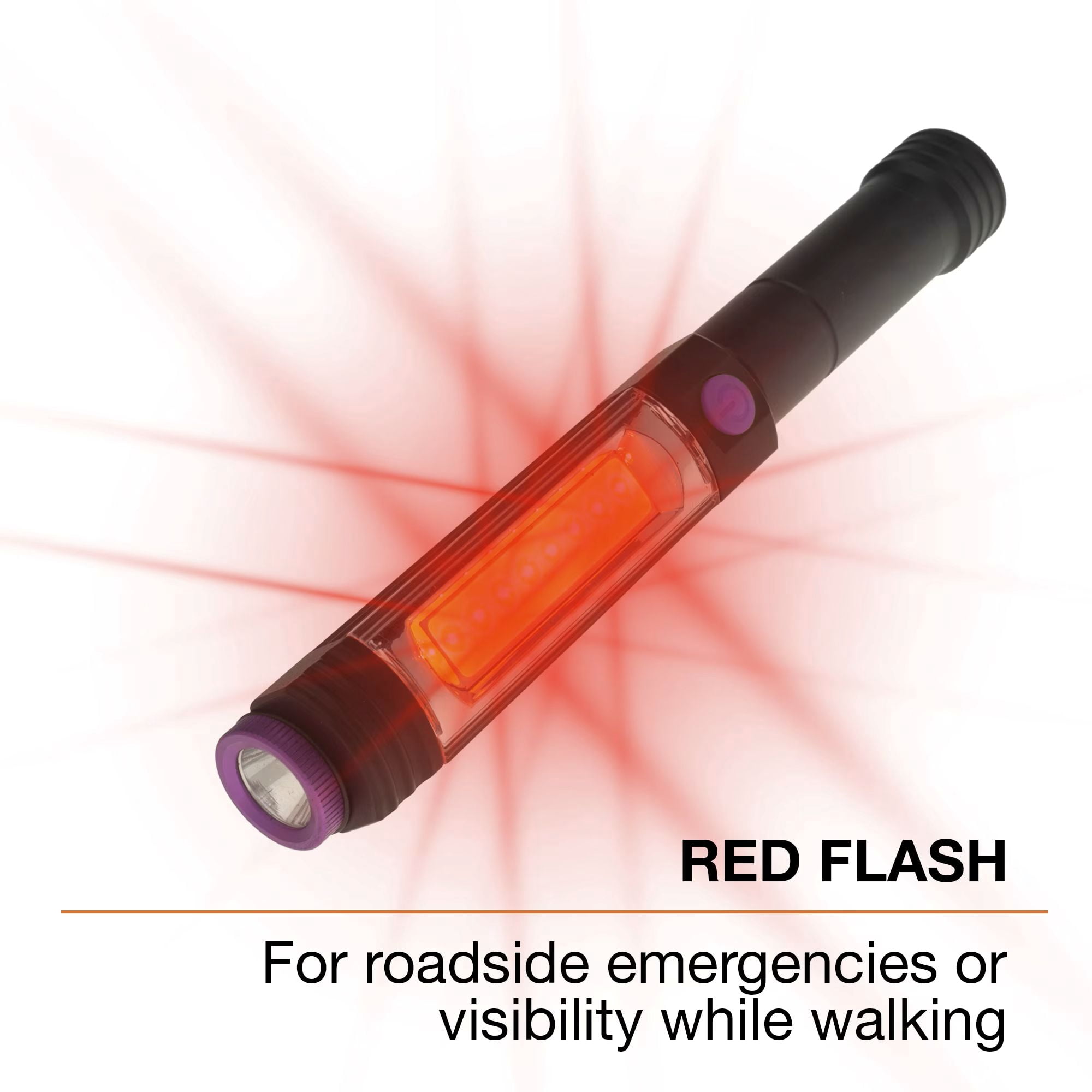 Ozark Trail LED Flashlight with UV Light, 400 Lumens, Aluminum, Black