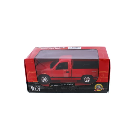 1993 Chevy 454 SS Pickup Truck, Red - Showcasts 38901R - 1/24 Scale Diecast Model Toy Car