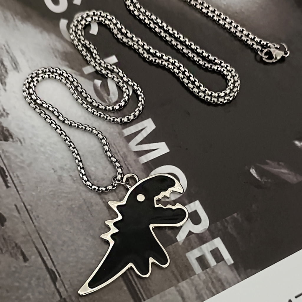 TINYSOME 2 Pcs Dino Couple Necklace Neck Jewelry Friendship