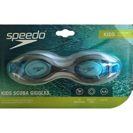 Speedo Scuba Kids Giggles Goggles Blue and Gray
