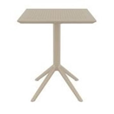 24 in. Sky Square Folding Table - Taupe