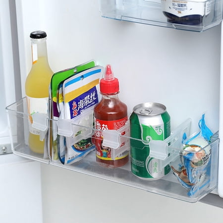 Thalyn Refrigerator Side Door Separator Fridge Space Allocators  Durable PP Refrigerator Dividers for Home
