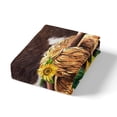 thumbnail image 6 of Highland Cattle Queen Duvet Cover Brown Cow Print Bedding Cowhide Sunflower Bed Sets Western Farmhouse Theme Comforter Cover Cow Fur Print Bull Wildlife Quilt Cover Bedroom Decor, 6 of 6
