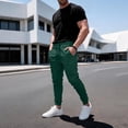 thumbnail image 5 of Yungyresw Men's Sweatpants Joggers Drawstring Waist Retro Style Cuffed Pants Athletic Lounge Trousers Casual Sportswear Gym Workout Pants Lightweight Tapered Leg Streetwear Fashion Bottoms S, 5 of 8