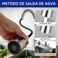 thumbnail image 4 of Fregadero Doble de Acero Inoxidable Plateado Tarja con Grifo Extraíble y Accesorios Kit Completo 80x45cm, 4 of 9