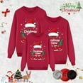 thumbnail image 2 of Christmas Family Matching Long Sleeve Shirts Festival Funny Graphic Party Pajamas Crewneck Sweatshirts Sleepwear Tops, 2 of 4