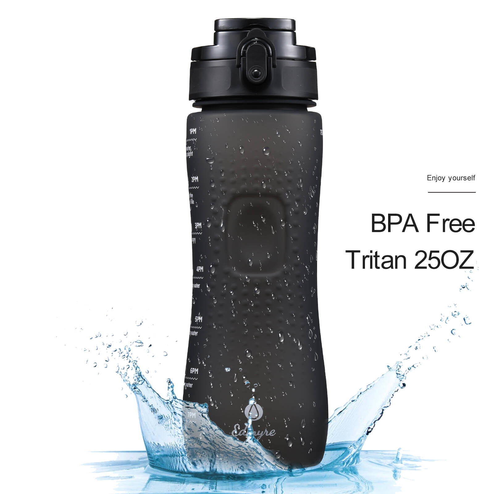 Large 1.89L BPA-Free Water Bottle - Leakproof Cap, Clear Design, For Gym, Yoga, Sports, Reusable