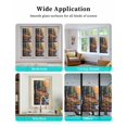 thumbnail image 6 of Window Privacy Film Orange Botanical Elk Stained Glass Window Film Decorative Sun Block Window Cover Farmhouse Deer River Window Clings Static Adhesive Sticker for Bathroom 35.4"x78.7", 6 of 6