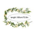 thumbnail image 2 of KUNPENG Artificial Flower Garland 6FT Fake Daisy Floral Garland Daisies Hanging Vines Spring Summer Flowers Decorations for Mantle Table Centerpieces Room Wall Fireplace Party Wedding Decorations, 2 of 5