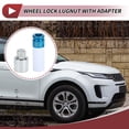 thumbnail image 2 of 1 Set Wheel Lock Lugnut for Land Rover Range Rover Type Q Anti-theft Screw Nut Removal Key Socket with 17mm Adapter, 2 of 7