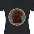 thumbnail image 4 of Inktastic Labrador Retriever Chocolate Lab Dog Women's V-Neck T-Shirt, 4 of 5
