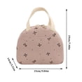 thumbnail image 2 of Corduroy Insulated Lunch Bag for Women & Men, Stylish Reusable Cooler Tote for Work, Picnic, & Travel, 2 of 6