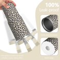 thumbnail image 2 of Leopard Print 30oz Handheld Travel Tumbler with Handle – Double Wall Stainless Steel Insulated Cup, Flip Straw Lid, Leak-Proof & BPA-Free for Hot and Cold Drinks – Durable Coffee & Juice Mug Black, 2 of 6