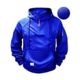 thumbnail image 3 of WTOBBY Men's Casual Pullover Hoodie, Long Sleeve Athletic Sweatshirt for Running Gym, Lightweight Performance Comfort,Blue XL, 3 of 4