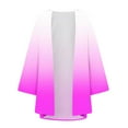thumbnail image 3 of TKYCMSUAKI Plus Size Clearance 3/4 Sleeve Cardigan for Women Plus Size Open Front Kimono Tie Dye Chiffon Swimsuit Cover Up Tops, 3 of 4
