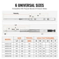 thumbnail image 6 of VEVOR 10 Pairs of 18 Inch Drawer Slides Side Mount Rails, Heavy Duty Full Extension Steel Track, Soft-Close Noiseless Guide Glides Cabinet Kitchen Runners with Ball Bearing, 100 Lbs Load Capacity, 6 of 10