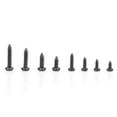 thumbnail image 3 of Qiilu Cross Tapping Screw,Screw,400Pcs Black M2/M2.6 Cross Pan Head Self Tapping Screws Set Assortment Kit, 3 of 8