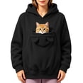 thumbnail image 2 of UOCUFY Pet Pouch Hoodie for Women Cat Dog Carrier Hoodies Carrying Pet Pocke Black,Size M, 2 of 6