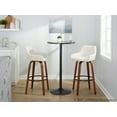 thumbnail image 3 of LumiSource Beige Daniella 30" Fixed-Height Barstool - Set of 2, 3 of 6