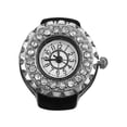 thumbnail image 1 of Trend Fashion Women Ring Watch Diamond Finger Decoration Watch Ring Watch, 1 of 5