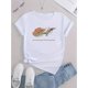 thumbnail image 2 of Camisetas De Manga Corta Para Mujer, Camisetas De Verano Para Oficina, Camping, ComprasWomen'S Humorous Frog Graphic T-Shirt, Casual Crew Neck Short Sleeve Tee, Comfortable Polyester Knit Fabric wit, 2 of 6