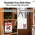 thumbnail image 6 of TOTOMO No Pets Allowed Double-Sided Window Stickers, 10" x 7" Business Signs, 3-Pack, 6 of 8