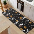 thumbnail image 5 of Black Halloween Dancing Skeletons Kitchen Rug Mat,Kitchen Runner Rugs Non Skid Washable,Decorative Kitchen Floor Mats for Kitchen,Sink,Laundry,17"x47.2", 5 of 7