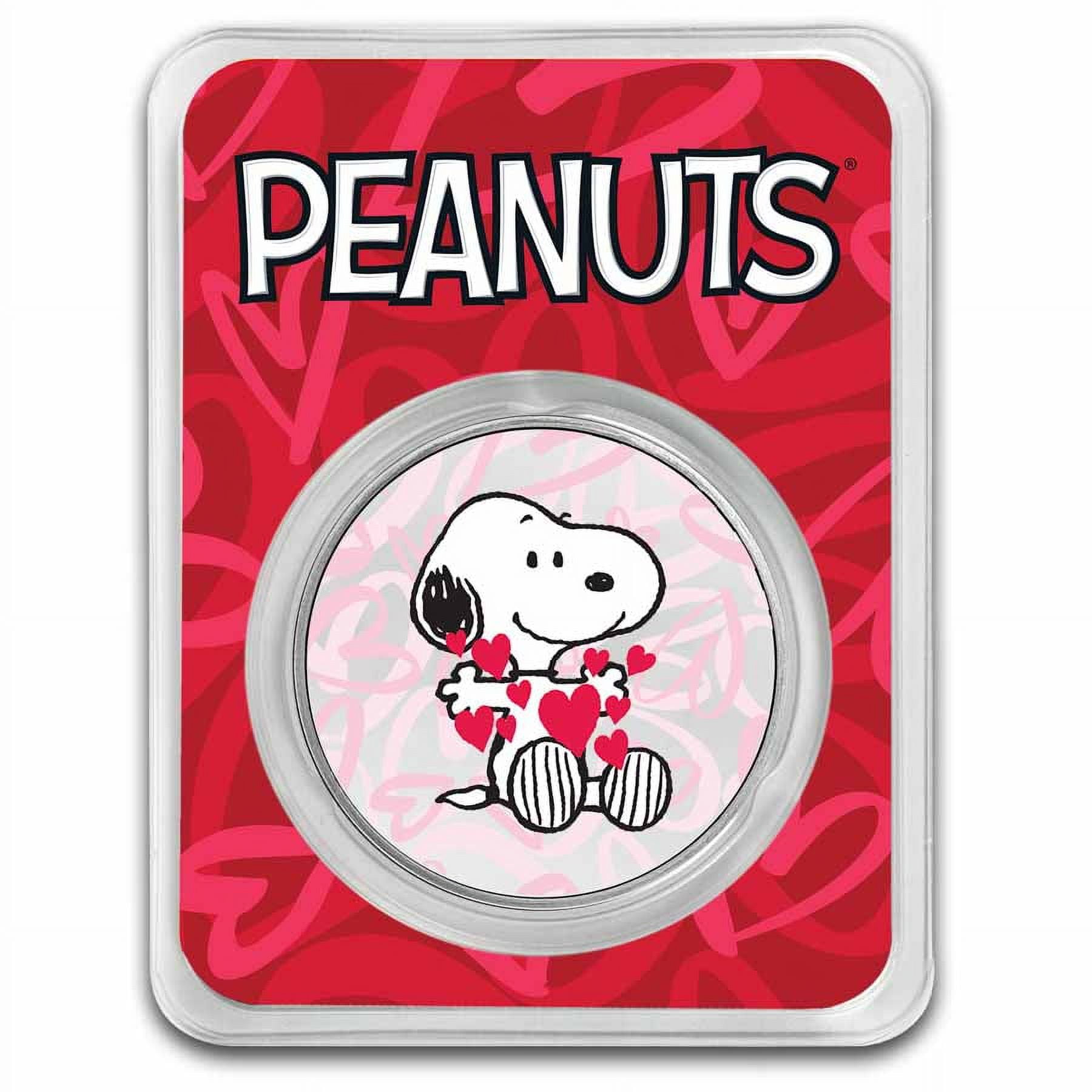 Peanuts Snoopy 1 oz Silver Round Coin, Officially Licensed
