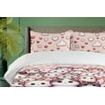 thumbnail image 2 of Ambesonne Cats Duvet Cover Set, Dreamy Kittens Cloudy Scene, Queen, Ginger Purple Grey and Blush, 2 of 4