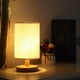 thumbnail image 4 of Lámpara de mesa USB Mesita de noche Lámpara de madera Mesita de noche moderna Lámpara de n Tomshoo Temporización regulable con control remoto, 4 of 7