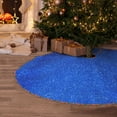 thumbnail image 6 of KLL Blue Glitter Christmas Tree Skirt 48" ,Party Decorations Farmhouse for Christmas Decorations Holiday Party, 6 of 6