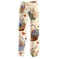thumbnail image 5 of Fabrcox Easter Pajama Pants Women Cute Drawstring Wide Leg Sleep Pants Women Egg Bunny Print Holiday Cozy Womans Lounge Pants, 5 of 5