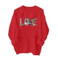 thumbnail image 5 of YOIAVAIOY Women Love Graphic Sweatshirt Long Sleeve Crew Neck Pullover Casual Print Valentine's Day Sweatshirts Red M, 5 of 5