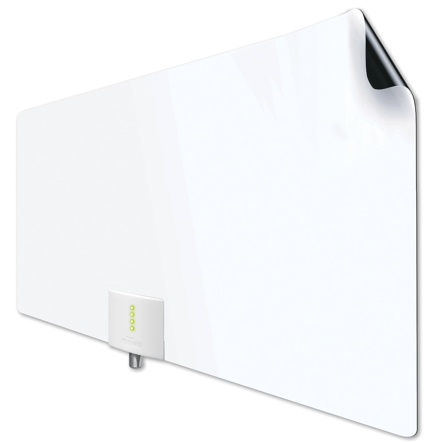 Mohu MH-110160 Leaf Supreme Pro Amplified Paper-Thin Indoor HDTV Antenna, with 12-Ft. Cable & Signal Indicator