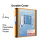 thumbnail image 2 of Binder STAPLES Better de 1 pulgada en D, 3 anillas, vista naranja, 275 hojas, 2 of 8