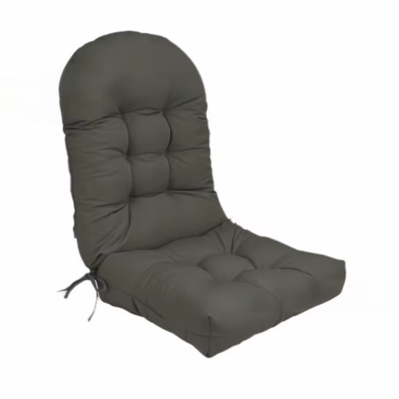 44"x19"x4" High-Back Rocking Chair Cushion, Waterproof Outdoor Indoor Patio Seat Pad Non-Slip Thick Foam Bead Cushion for Porch, Glider, Dining Chair, UV Resistant Porch Rocker Cushion, Dark Gray