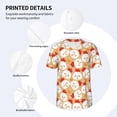thumbnail image 3 of Lsque Cartoon Chicken Pattern Mens Polo Golf Shirts Funny Graphics Shorts Sleeve Button Shirts Baseball T-shirt-Medium, 3 of 7