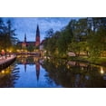 thumbnail image 2 of Bibikow, Walter 24x17 White Modern Wood Framed Museum Art Print Titled - Sweden-Central Sweden-Uppsala-Domkyrka Cathedral-reflection-dusk, 2 of 4