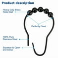 thumbnail image 6 of Shower Curtain Rings, 12 Pack, Shower Curtain Hooks, Shower Rings, Shower Curta, 6 of 6
