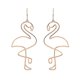 thumbnail image 1 of 1 Pair Fashion Creative Geometric Hollow Flamingo Dangle Earrings Jewelry For Women Girls (e2008), 1 of 3