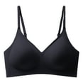 thumbnail image 4 of Arlun,Seamless Smoothing Bras for Women No Underwire Push up Soft Support Bra Full Coverage Wire-Free Lightweight Thin Everyday Bralettes Soft Comfort Simple Bra Black L, 4 of 4