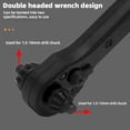 thumbnail image 3 of Key Hand Drill Chuck Key Drill Hand Tool，2 in 1 Drill Chuck Key Black Quick Use with Both Ends Hardened, 3 of 4