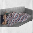 thumbnail image 6 of USA Soft Flannel Fleece Throw Blanket, July Fourth Stars Citizen National Day Patriotic Western Salute to the Union, Cozy Plush for Indoor and Outdoor Use, 60" x 80", Grey Indigo Red, by Ambesonne, 6 of 6