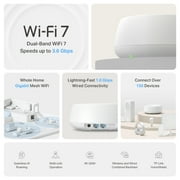 TP-Link – Deco 7 BE3600 Dual-Band Wi-Fi 7 Home Mesh System, 3-Pack (Deco WB10800) – Covers up to 6,500 Sq. Ft.
