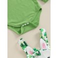 thumbnail image 6 of St. Patrick's Day Baby Girl Outfit 3 6 9 12 18 Months Long Sleeve Onesie Romper Lucky Clover Suspender Skirt Headband 3Pcs Clothes Set, 6 of 8