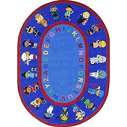 Joy Carpets Joy Carpet We Work Together Multi 7'8" x 10'9"